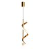 pendente curve 40cm 20w 3000k dourado sem fundo