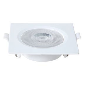 spot led embutir quadrado 6w 3000k branco 2485