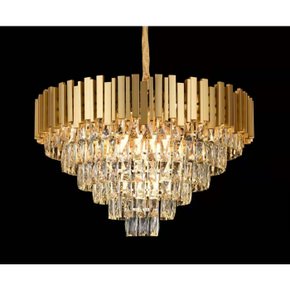 lustre pendente 72x43cm cristal e metal dourado e transparente sindora iluminacao dcd00459
