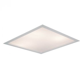 luminaria de embutir flat quadrado 24x24cm metal e acrilico newline in8001 001 1