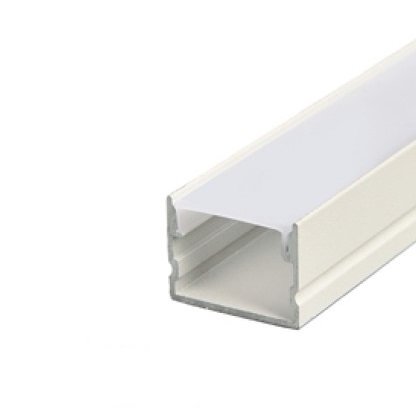 Perfil de Sobrepor 3 metros 20x15mm Alumínio e Policarbonato