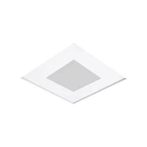 luminaria de embutir donna no frame quadrado 2 bulbo 30x30x8cm aluminio e acrilico usina 30150 30