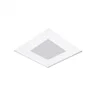 luminaria de embutir donna no frame quadrado 2 bulbo 30x30x8cm aluminio e acrilico usina 30150 30