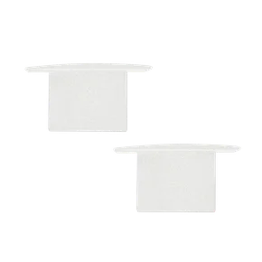 kit 10 tampas perfil line embutir 25mm branco fosco 4934