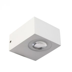 arandela led folui retangular facho duplo aberto externo 3000k 6w bivolt 53x7x83cm aluminio branco nordecor 2005