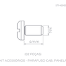 1606999904 desenho tecnico acessorios parafuso cab panela sth6999