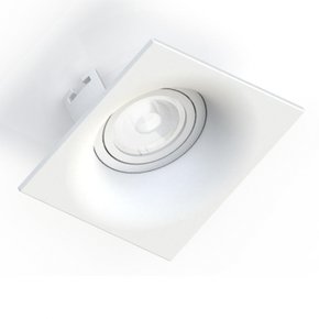 spot de embutir sand quadrado mini dicroica 10x10x35cm termoplastico branco save energy se 330 2607