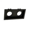 spot de embutir face recuada retangular duplo dicroica par16 19x98x35cm termoplastico preto moon iluminacao 1060295