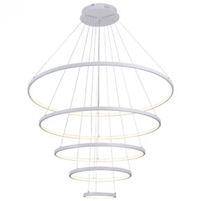 pendente led 3000k 188w bivolt 100cm metal branco sindora iluminacao dcd03110