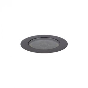 embutido de solo chao led flat in redondo com anti ofuscante 10 irc 90 externo 4000k 28w 48v 192x113cm aluminio preto interlight 3695 fe n