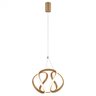 pendente led 3000k 39w bivolt 20cm metal dourado sindora iluminacao dcd03220