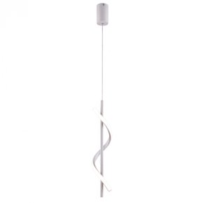 pendente led 3000k 10w bivolt 12x40cm metal branco sindora iluminacao dcd03173