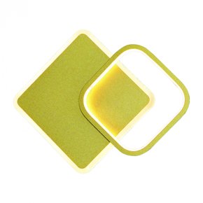 arandela de parede led 3000k 25w bivolt 22x24cm metal e silicone dourado sindora iluminacao dcb03192