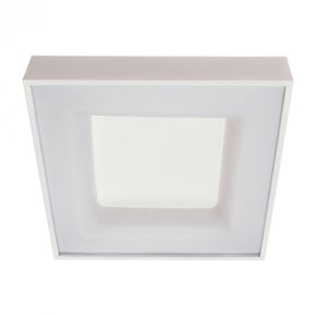 plafon de sobrepor led belize quadrado direita e indireta 3000k 164w bivolt 27x27x85cm aluminio e acrilico usina 1901027led3