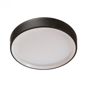 plafon de sobrepor led rubi redondo 3000k 205w bivolt 44x14cm aluminio e acrilico usina 1906044led3