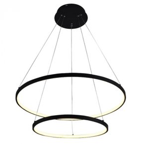 pendente led redondo duplo 3000k 45w bivolt 60cm metal e silicone preto fosco sindora iluminacao dcd015070 1