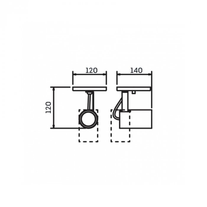 Spot de Sobrepor Lisse II 14x12x12cm Aluminio Branco 1xMR16 - New