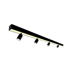 prefil sobrepor preto 2 metros 4 spots aceso