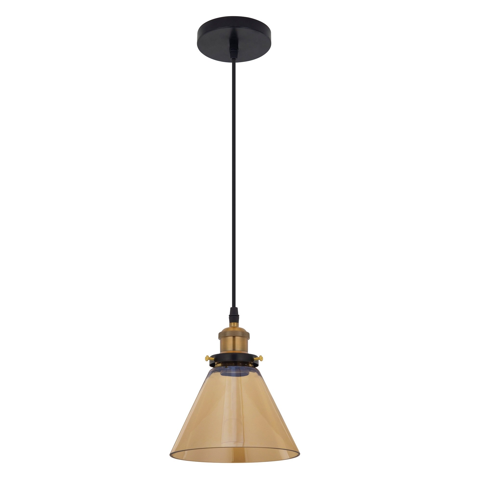 Pendente Vidro Ametista Ambar 18x22cm - GMH Iluminação