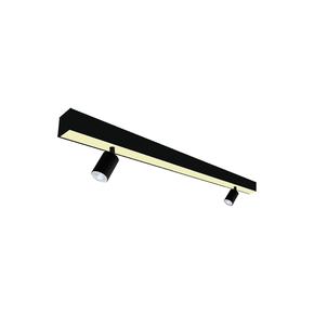 prefil sobrepor preto 1 metro 2 spots aceso