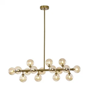 pendente cotton 100x95cm metal e vidro bronze e ambar skylight sky 3027 2