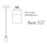 pendente slim 4x8cm metal cromado romalux p0003 03