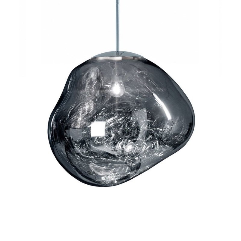 Pendente Melt Lava Cromado 15cm Tipo Tom Dixon - Nooma Design