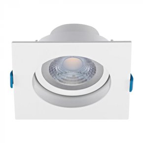 spot de embutir led easy recuado quadrado 30 3000k 7w bivolt 117x117x65cm abs branco stella sth21930br 30 4