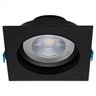 spot de embutir led easy recuado quadrado 30 3000k 12w bivolt 14x14x7cm abs preto stella sth21940pto 30 4