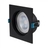 spot de embutir led easy recuado quadrado 30 3000k 12w bivolt 14x14x7cm abs preto stella sth21940pto 30 3