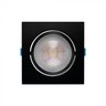 spot de embutir led easy recuado quadrado 30 3000k 12w bivolt 14x14x7cm abs preto stella sth21940pto 30 2