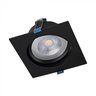 spot de embutir led easy recuado quadrado 30 3000k 12w bivolt 14x14x7cm abs preto stella sth21940pto 30