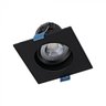 spot de embutir led easy recuado quadrado 34 3000k 45w bivolt 95x95x59cm abs preto stella sth21920pto 30 2
