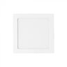 painel luminaria de embutir led eco quadrado 3000k 12w bivolt 17x17x25cm policarbonato branco stella sth9952q 30