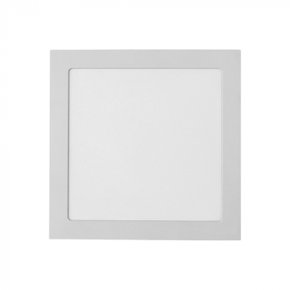 painel luminaria de embutir led eco quadrado 4000k 24w bivolt 27x27x28cm policarbonato branco stella sth9954q 40
