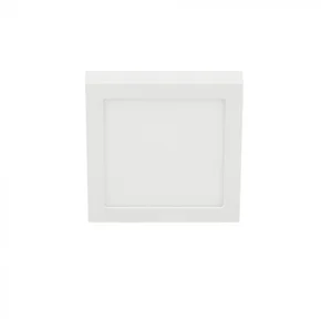 plafon de sobrepor led eco quadrado 3000k 12w bivolt 161x161x3cm policarbonato branco stella sth21962q 30