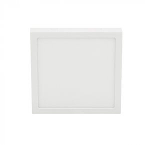 plafon de sobrepor led eco quadrado 3000k 24w bivolt 254x254x3cm policarbonato branco stella sth21964q 30
