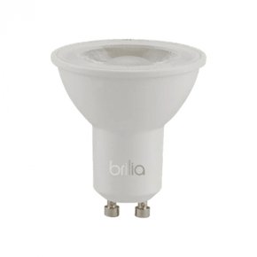 lampada led dicroica par16 gu10 36 2700k 55w bivolt brilia 301955