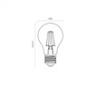 lampada romalux 70258 led retro 2400k 4w bivolt 1 bulbo filamento e27 2