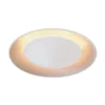 luminaria de embutir eclipse curvo redondo halopin 33x11cm aluminio usina 2313