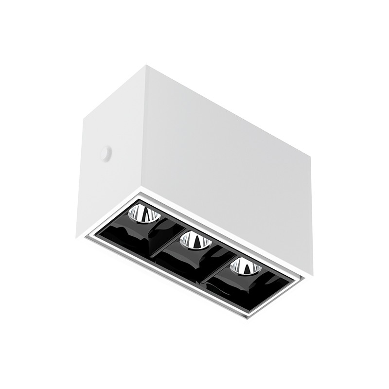 Spot de Sobrepor LED Picco 3 Focos Orientável 34° IRC 90 4000K 7W