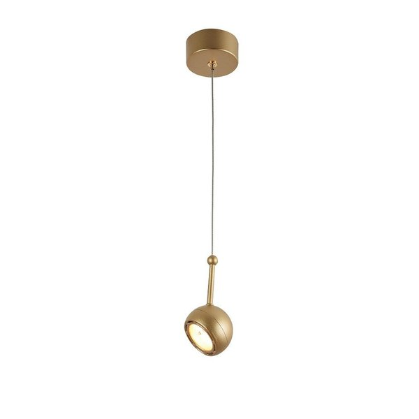 PENDENTE AKIS - OURO FOSCO - ø6xH12CM - LED 5W- 2700K - BIVOLT