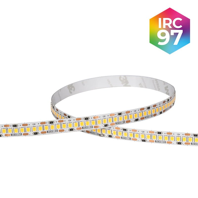 Fita LED Odda Dimerizável 5 Metros IRC 97 Interno 4000K 21W/m 12V