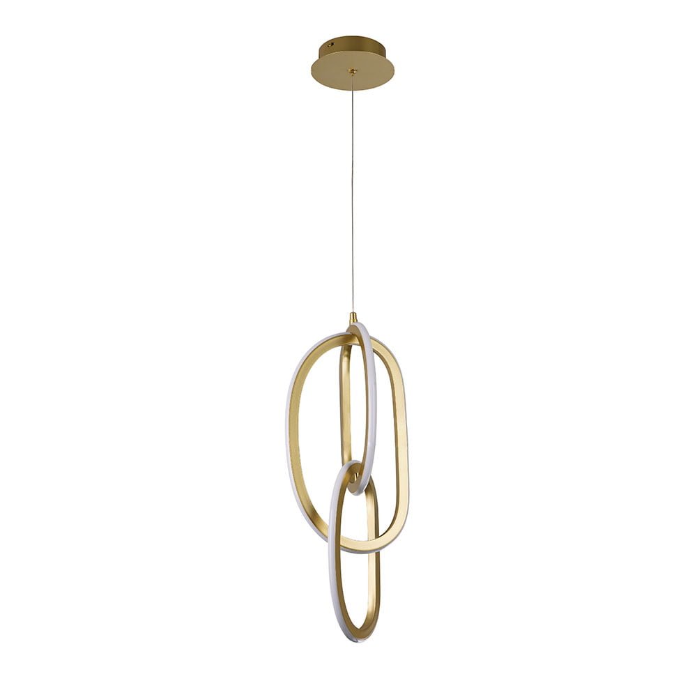 PENDENTE AKIS - OURO FOSCO - ø6xH12CM - LED 5W- 2700K - BIVOLT
