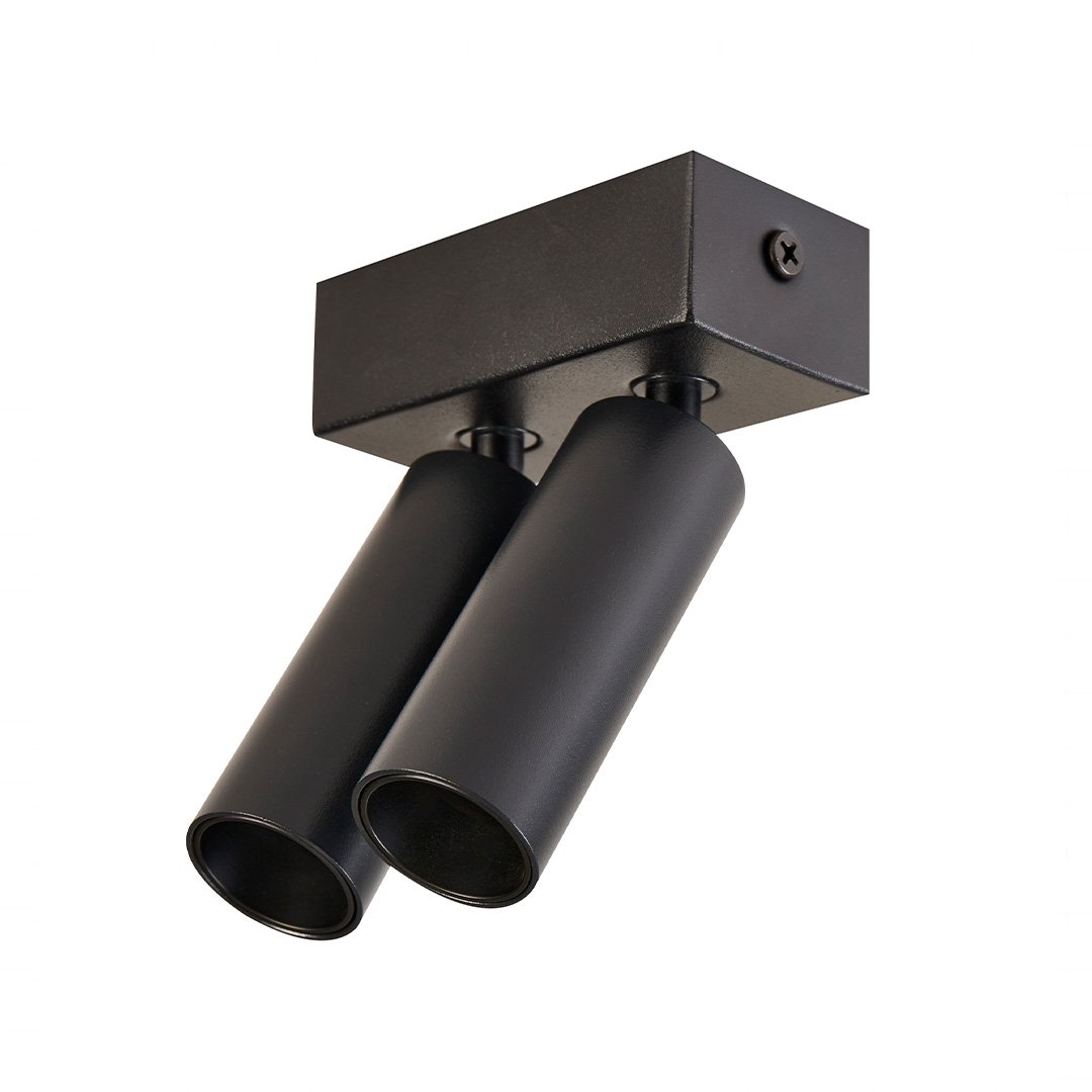Spot LED Kona Sobrepor 24° IRC97 2x3W 2700K Preto - Nordecor 6586