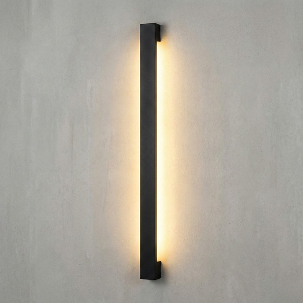 Arandela Externa Linex Preta LED 200cm 12V 3000K Preto - D&D