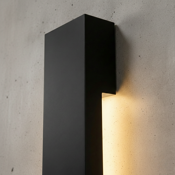 Arandela Externa Linex Preta LED 200cm 12V 3000K Preto - D&D