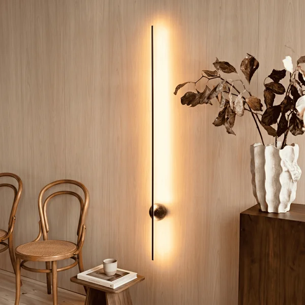Arandela LED Berin Indireta 120cm 17w 3000k 12v Alumínio, Madeira