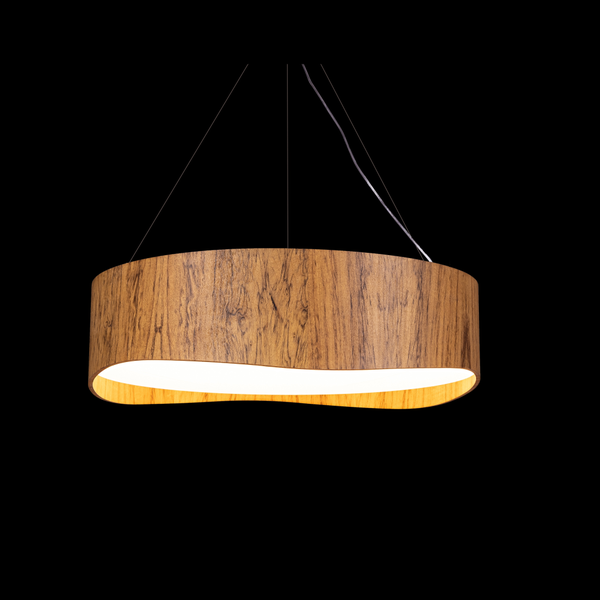 Pendente LED Horizon 22cm x 70cm Madeira e Acrílico - Accord 1589LED
