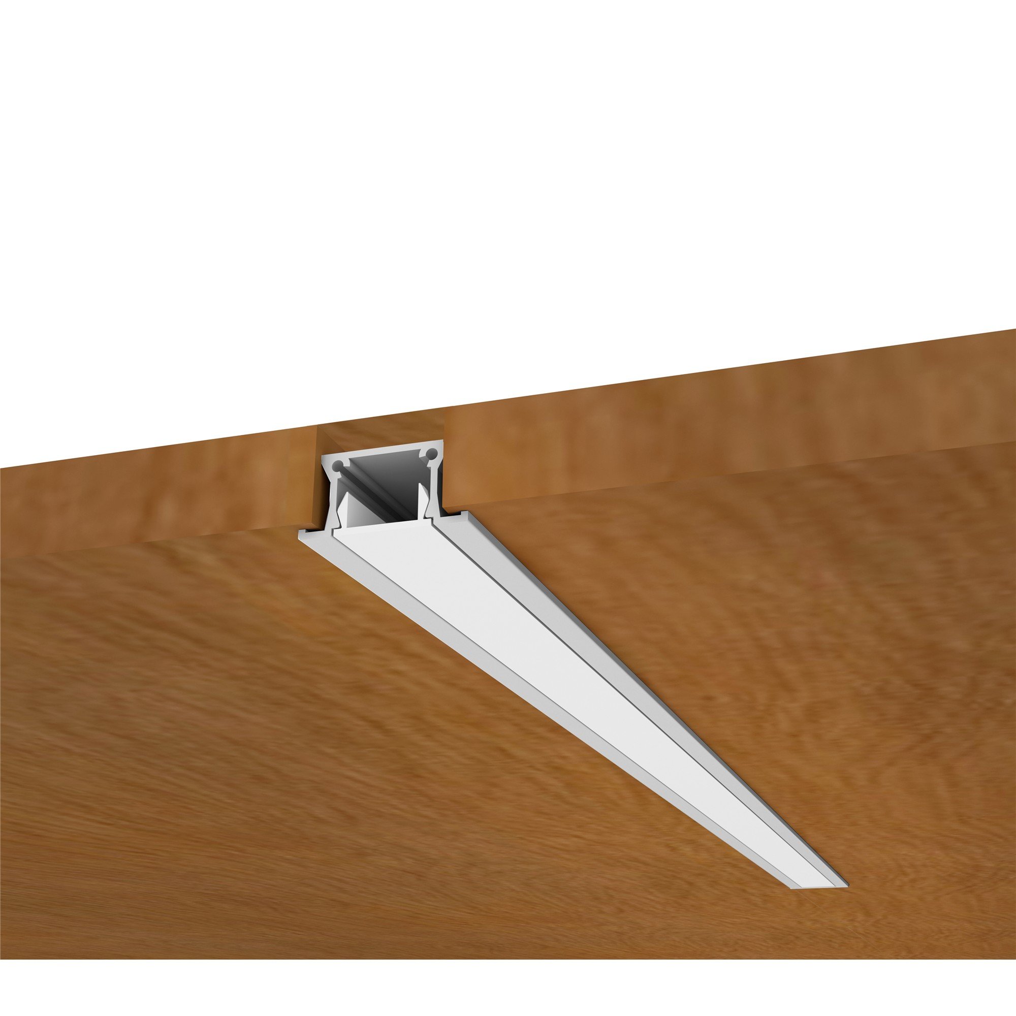 Perfil de Embutir FIT15 185cm 185x2,5x1,3cm Alumínio - New Line